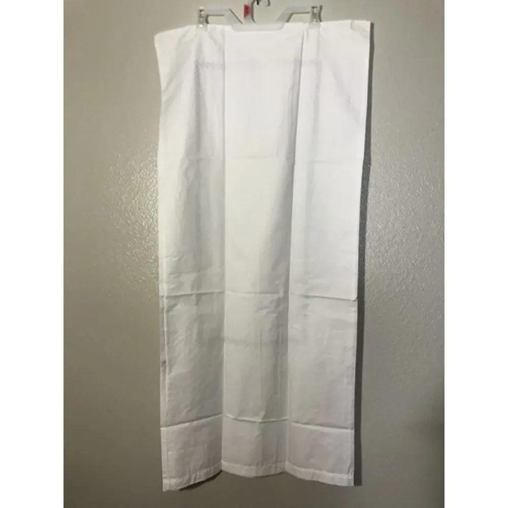 Embroidered oversized King Pillowcase 53X115cm 2pcs White By Rivolta Please READ
